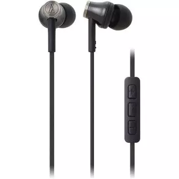 Audio Technica Audio Technica Ipod Iphone Ipad наушники-вкладыши с микрофоном черный Ath Ck330i Bk черный
