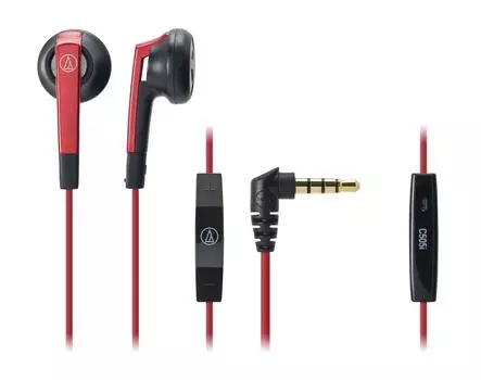 Audio Technica Earphones for Red RD Small iPod/iPhone/iPad ATH-C505i