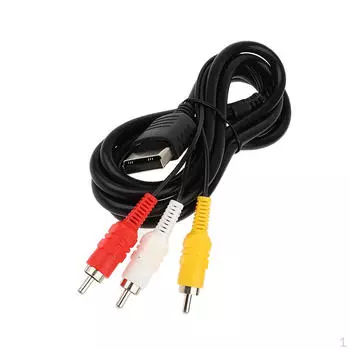 Аудио-видео кабель композитный RCA соединение AV шнур 1.8м/6 футов длина