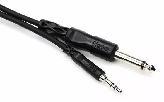 Аудиокабель Hosa Stereo Mini Plug to Mono Phone Plug CMP-105 1,5 м чёрный