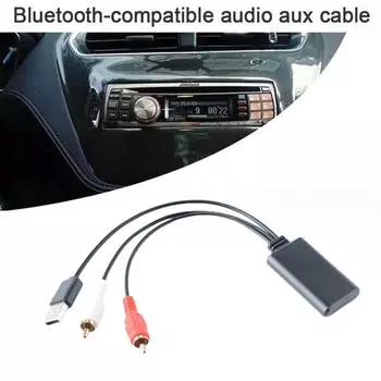 Аудиоресивер Автомобильный аудиоресивер Bluetooth-совместимый черный Aux USB