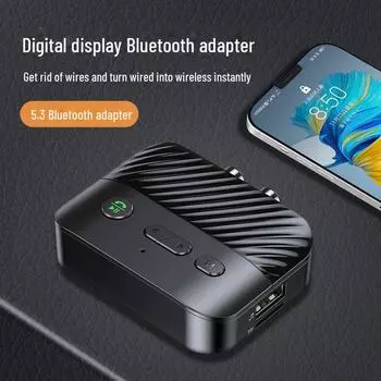 Аудиоресивер Bluetooth 5.3 с цифровым дисплеем и воспроизведением MP3 через USB/TF C68S
