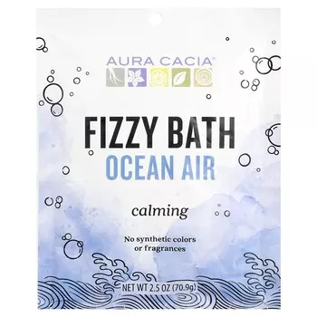 Aura Cacia Шипучая пена для ванны, Морской воздух, 2,5 унции (70,9 г)