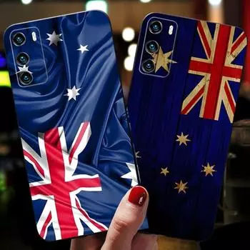 Australian Flag Phone Case For Huawei Psmart Z P40 P10 P30 P50 P20 P9 Pro Plus P8 2022 Nova 8I 8 8SE Shockproof Cover HUAWEI P7