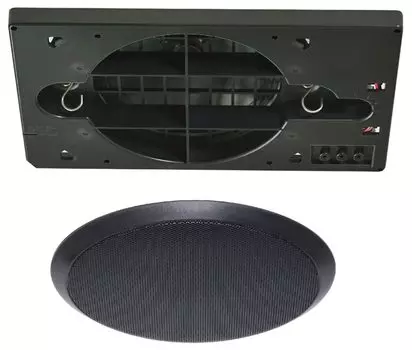 Ausumi Electric MASSIVE встраиваемый 120-мм полнодиапазонный потолочный динамик черного цвета с низким сопротивлением аттенюатора CL-120RNAT(В) + чёрный