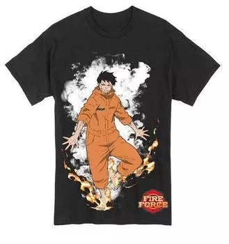 Аутентичная футболка Legit Fire ce DevilS Footprints Shinra Kusakabe S
