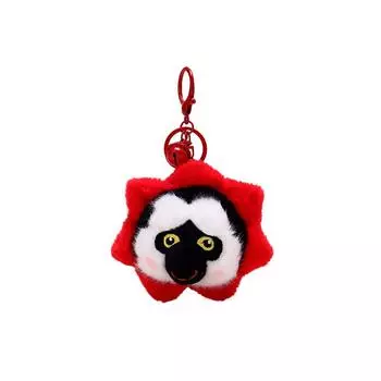 Authentic White-Faced Monk Monkey Plush Keychain: Cute Ugly Cartoon Animal Gift Plush White-Faced Monkey