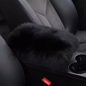 Auto Center Console Cover Black Armrest Pads Cushion Protector Universal Fit