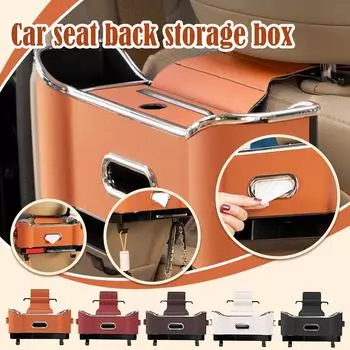 Auto Storage Pockets Cover Sturdy Hook Seat Back Protectors Multifunctional Backseat Car Organizer Accessories Convenience U8W1 красный