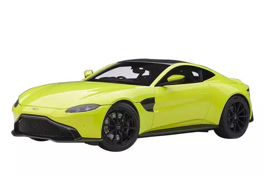 AUTOart 1/18 Aston Martin Vantage 2019 Metallic Lime Green/Carbon Black Roof Finished Product 70279