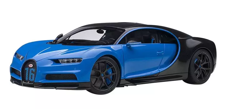AUTOart 1/18 Bugatti Chiron Sport 2019 French Blue/Carbon Black Готовый продукт 70997