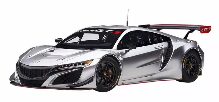 AUTOart Honda NSX GT3 2018 Hyper Silver Готовый продукт 81897 1/18 серебряный