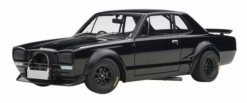 AUTOart Nissan Skyline Racing 1972 Black Finished Product 1/18 GT-R (KPGC10)