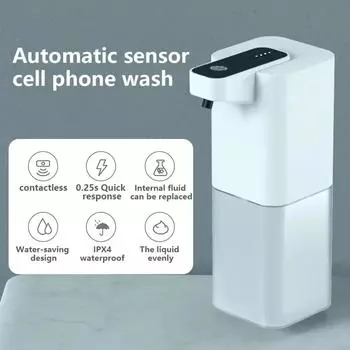 Automatic Liquid Soap Dispenser Touchless Infrared Sensor Hand Free Soap Hand Sensor Dispenser Smart Foam Machine USB Charging