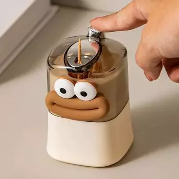 Automatic Pop-Up Toothpick Dispenser Plastic Toothpick Case Box Press Toothpick Storage Box Decorative Toothpick Holder