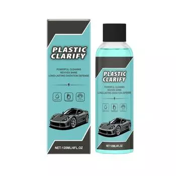 Automobile Plastic Refurbishment Agent Reducing Agent Bright Plating Agent Aging Tire Interior Leather Seat Cleaning Agent Dedicated(120ML) One Size