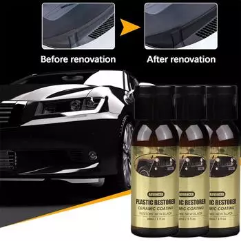 Automotive Plastic Repair Agent Ceramic Coating Car Repair Black Renovation Care Rubber Plastic Plating Shiny Crystal Plast Z9N4