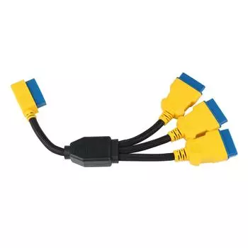AUTOOL 35CM OBD2 Разветвительный кабель OBD2 Удлинительные кабели Адаптер преобразователя от 1 до 3