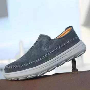 Autumn 2024 new Amazon independent station popular men s shoes genuine leather one-pedal men s loafers 38