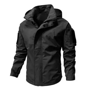 Autumn and Winter Men s Slim Casual Jacket Men M чёрный