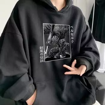 Осень и зима Новый анимационный мультяшный принт Tide Brand свитер мужской и женский спортивный досуг свободный джемпер с капюшоном XS белый