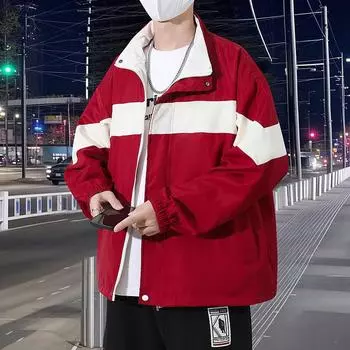Autumn Jacket Jacket Men Wear On Both Sides, Teenagers Wear Thin On Both Sides M фиолетовый