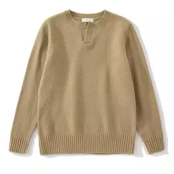 Autumn New Men s Solid Color Turtleneck All-match Knitted Sweater M чёрный