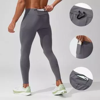 Autumn New Sports Quick-drying Training Yoga Fitness Running Pants S чёрный