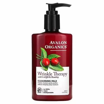 Avalon Organics, CoQ10 Repair, очищающее молочко для лица, 8,5 жидких унций (251 мл)
