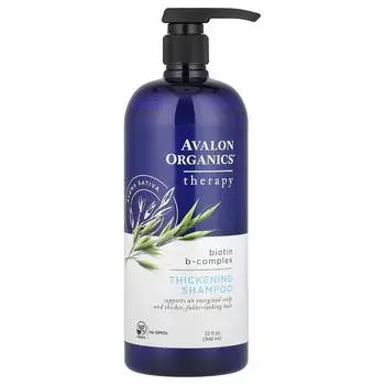 Avalon Organics, Шампунь для укрепления волос, биотин B-комплекс, 32 жидких унции (946 мл)