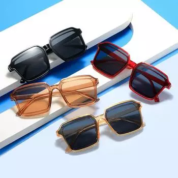 Avant-Garde Double-Layer Square Hollow Sunglasses, Sunshade, Eye Protection, Anti-Ultraviolet Glasses, Small Sunglasses