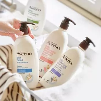 Aveeno [новый] Гель для душа Aveeno 532 мл Выберите 1 из 3 Без запаха Лаванда Грейпфрут Бодрящий Аромат Грейпфрута