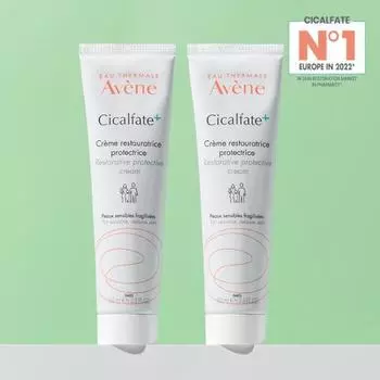 Avene Cicalfate Plus SOS Cream 100мл+100мл 2 упаковки спец.