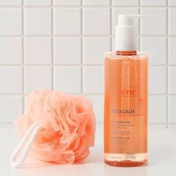 Avene Gerakam Nutrition Очищающий гель 500мл (+шар для душа в комплекте)
