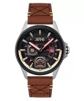 AVI-8 Hawker Harrier Farley Многофункциональные кварцевые мужские часы с черным циферблатом AV-4098-02 чёрный