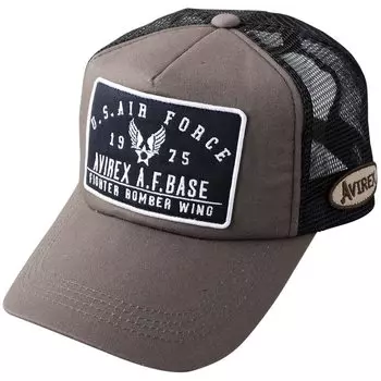 Avirex US AIR FORCE Military Patch Embroidered Mesh Military American Casual Summer Baseball Cap with Logo Cap, Men s MA-1 Cap, (Free Size, A.F.BASE