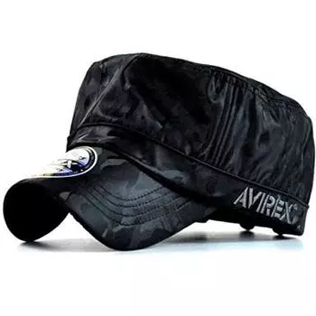 AVIREX Work Cap Shadow Camo Black Camouflage Black Hat Military Cap Men s 14587800-80 чёрный
