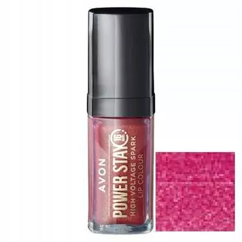 Avon Power Stay Shiny жидкая губная помада Rose Flash 7 мл