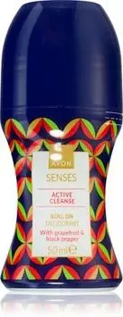 Avon Senses Active Cleanse Dodorant Roll-on TU прозрачный
