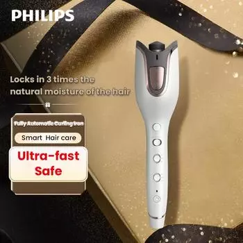 Автоматически вращающиеся щипцы для завивки волос Philips белый