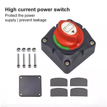 Автоматический выключатель аккумулятора 12 В 24 В морской 200 А 300 А автомобильный двойной выключатель аккумулятора 3-позиционный селекторный переключатель аккумулятора для автомобиля лодки