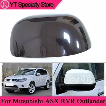 Автомобиль для Mitsubishi ASX RVR Outlander 2008 2009 2010, боковая дверь, зеркало заднего вида, пластиковая крышка, крышка зеркала заднего вида, капот