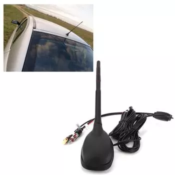 Автомобильная антенна DAB+GPS+FM, активная усиленная антенна для крепления на крыше, водонепроницаемая, пылезащитная, универсальная, автозапчасти чёрный
