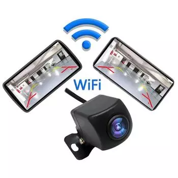 Автомобильная камера заднего вида, водонепроницаемая, Wi-Fi, 170 градусов, Wi-Fi, камера заднего вида, видеорегистратор HD, мини-ночное видение для iPhone, Android, 12 В