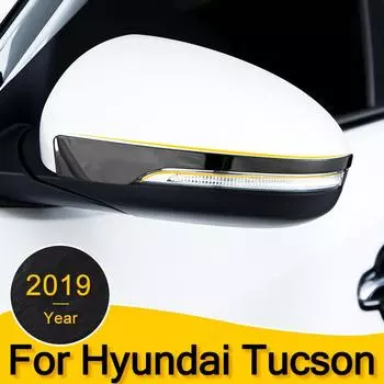 Автомобильная наклейка на зеркало заднего вида для Hyundai Tucson 2015 2016 2017 2018, боковая крышка зеркала заднего вида из нержавеющей стали