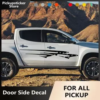 Автомобильная универсальная наклейка для Ford F150 Ranger Chevrolet Silverado Toyota Hilux Maxus T60 GWM Cannon Isuzu Dmax Pickup наклейка