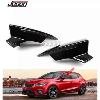 Автомобильное боковое зеркало заднего вида, чехол для SEAT Ibiza Mk5 2017 2018, сменный корпус зеркала заднего вида, крышка зеркала Unpainted