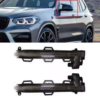 Автомобильное боковое зеркало заднего вида, указатель поворота для BMW X3 G01 X4 G02 X5 G05 X6 G06 X7 G07 2017- 63137441439 63137441440 1Pc Right