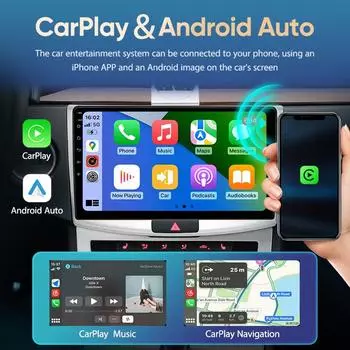 Автомобильное радио Беспроводной Carplay Android Auto 7/9/10 дюймов стерео приемник Автомобильный Мультимедиа Камера заднего вида Android 13 Автомобильные аксессуары