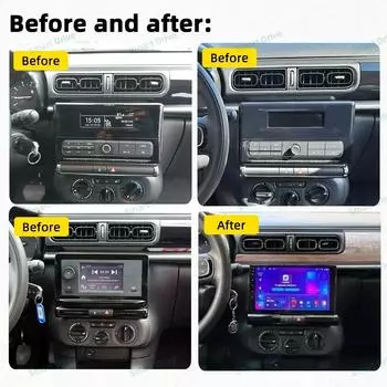Автомобильное радио для Citroen C3 2018 - 2025 2 Din Android Мультимедиа GPS Навигация Carplay Android Авто Головное устройство Стерео Авторадио